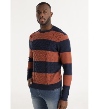 Lois Jeans para hombre. 176823484 Jersey Thomas Euge marrón (XXL), Casual, Viscosa