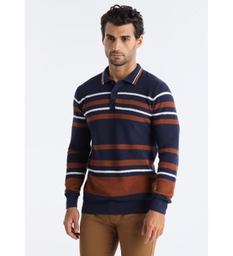 Lois Jeansvoor mannen. 133133482 Charles marine trui (S), Casual, Katoen, Marineblauw