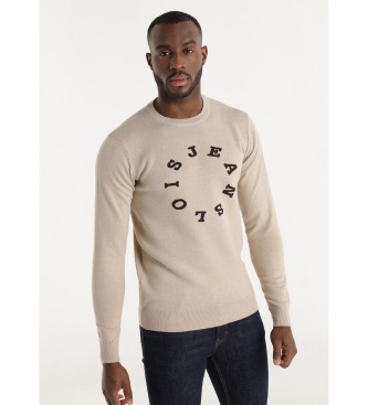 Lois Jeans para hombre. 176783460 Jersey Palm Sleet beige (S), Casual, Algodón