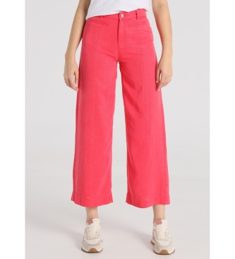 Lois Jeans para mujer. 207952698 Pantalón tiro largo rosa (33), Casual, Sintético
