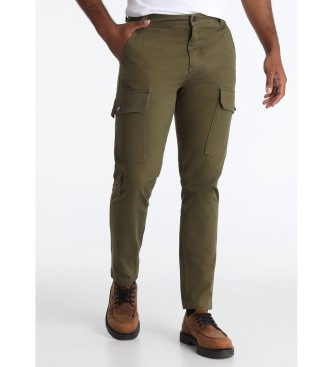 Lois Jeansvoor mannen. 102363462 Wim Yanki groene broek (32), Casual, Katoen