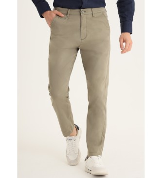 Pantalón 137971 verde (36), Casual, Algodón