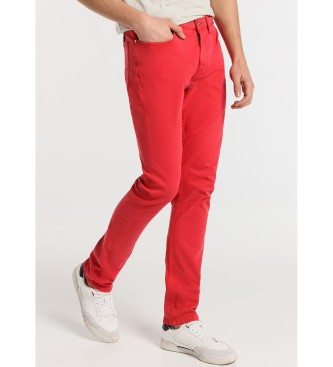 Lois Jeans para hombre. 101912342 Pantalón 137700 rojo (29), Casual, Algodón