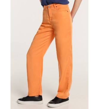 Lois Jeans para mujer. 207612496 Pantalón 138040 naranja (30), Casual, Algodón
