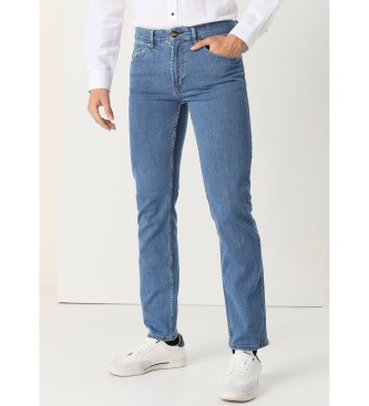 Lois Jeans para hombre. 1090033010 Jeans Recto azul claro (30), Casual, Algodón, Denim