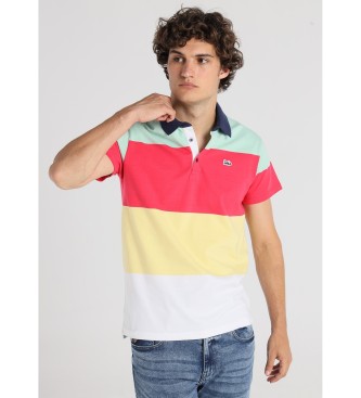Lois Jeans para hombre. 132923038 Polo Franjas De Colores multicolor (XL), Casual, Algodón, Manga corta