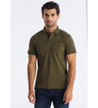 Lois Jeansvoor mannen. 130584000 Filipo Klassiek groen poloshirt (L), Katoen, Korte mouwen