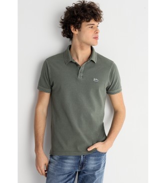 Lois Jeans para hombre. 132553878 Polo básico de manga corta con logo verde (XL), Casual, Algodón, Manga larga