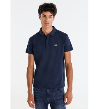 Lois Jeans para hombre. 132553878 Polo básico de manga corta con logo marino (3XL), Casual, Algodón