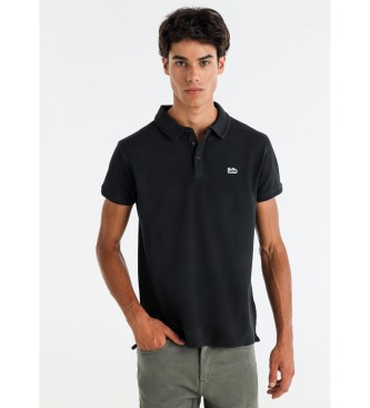 Lois Jeans para hombre. 132553878 Polo básico de manga corta con logo negro (M), Casual, Algodón