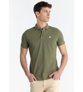 Lois Jeansvoor mannen. 130584000 Klassiek groen poloshirt (S), Casual, Katoen, Korte mouwen
