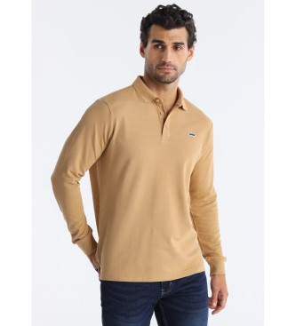 Lois Jeans para hombre. 130333830 Polo Water marrón (XL), Casual, Algodón, Manga larga