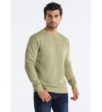 Lois Jeans para hombre. 166003996 Sudadera Eloi verde (L), Casual, Algodón