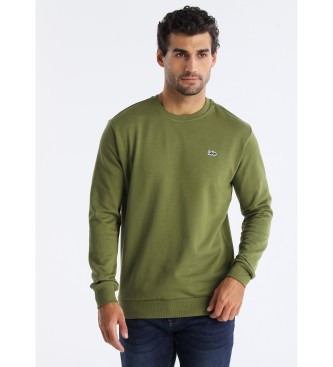Lois Jeans para hombre. 166003996 Sudadera Eloi verde (XL), Casual, Algodón