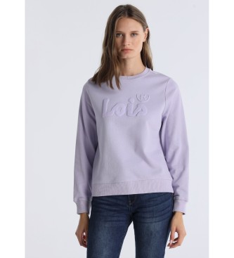 Lois Jeansvoor vrouwen. 464792902 Sweater Simona Kenia lila (XS), Casual, Katoen