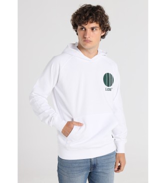 Lois Jeans para hombre. 166023003 Sudadera Con Capucha Gráfica Tennis Blanco (S), Casual, Algodón