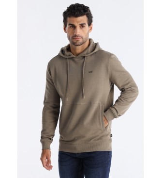 Lois Jeans para hombre. 166142840 Sudadera Coronet marrón (XL), Casual, Algodón