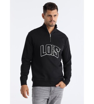 Lois Jeans para hombre. 166253512 Sudadera Andre Java negro (L), Casual, Algodón