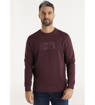 Lois Jeans para hombre. 166213495 Sudadera Simon granate (XXL), Casual, Algodón