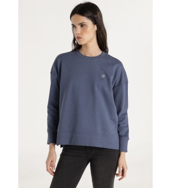 Lois Jeans para mujer. 464762891 Sudadera Esme azul (XS), Casual, Algodón