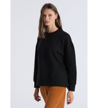 Lois Jeansvoor vrouwen. 464762891 Sweater Esme zwart (S), Casual, Katoen