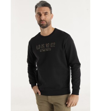 Lois Jeans para hombre. 166122824 Sudadera Jaymi Mecca negro (3XL), Casual, Algodón