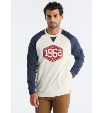 Lois Jeans para hombre. 166173474 Sudadera William Abbys blanco roto (XL), Casual, Algodón