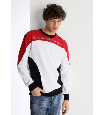 Lois Jeans para hombre. 165953965 Sudadera tricolor blanco (XXL), Casual, Algodón
