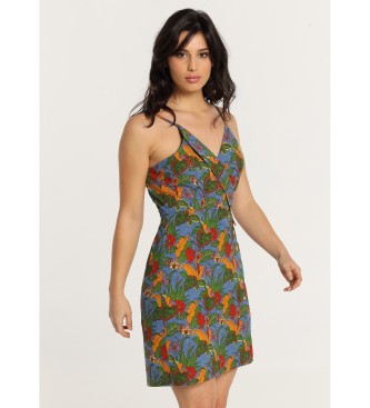 Lois Jeans para mulher. Tropical Love lies vestido curto com estampado