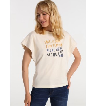 Lois para mujer. Camiseta Cinta Mangas blanco Lois