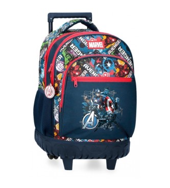 Joumma Bags unisex para niños. 2992921 Mochila con ruedas Avengers Legendary marino (OSFA), Casual, Poliéster, moda infantil, Joumma Bags ou