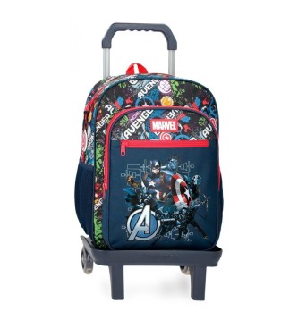 Joumma Bags unisex para niños. 29924T1 Mochila escolar Avengers Legendary 40 cm con carro marino (OSFA), Casual, Poliéster, moda infantil, J