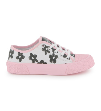 Marc Jacobs para niña. W60820 Zapatillas florales rosa (31), Negro, Tela, Plano, Cordones, Casual, moda infantil