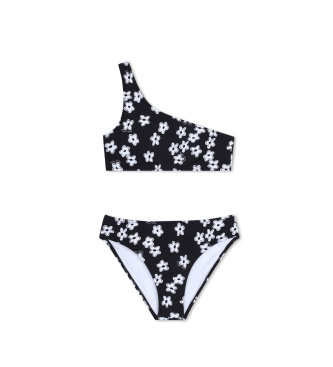 Marc Jacobs para niña. W60758 Bikini floreado negro (10años= 138cm), Beachwear, Poliamida, moda infantil