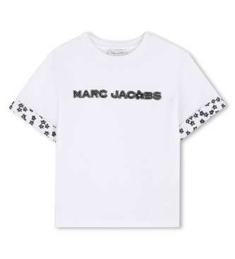 Marc Jacobs para niña. W60741 Camiseta logotipo blanco (12años= 150cm), Casual, Algodón, Manga corta, moda infantil