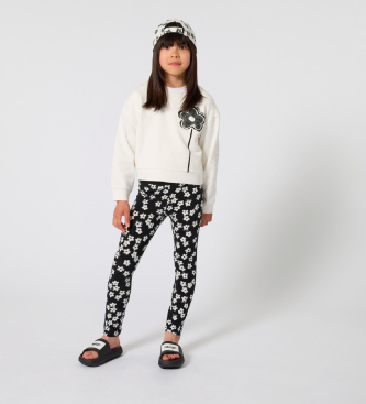 Marc Jacobs para niña. W60749 Sudadera estampada blanco (8años= 126cm), Casual, Algodón, moda infantil