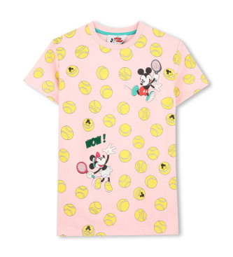 Marc Jacobs para niña. W60712 Vestido Disney rosa (4Años= 102cm), Casual, Algodón, Manga corta, moda infantil