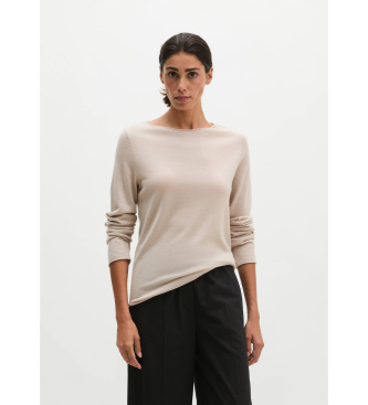 Marc O'Polo Jersey de punto slim beige