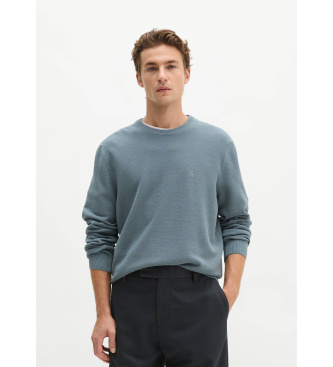 Marc O'Polo Jersey regular de piqué de algodón ecológico azul