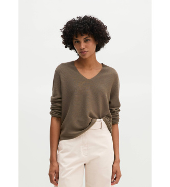 Marc O'Polo Jersey relajado sin costuras taupe