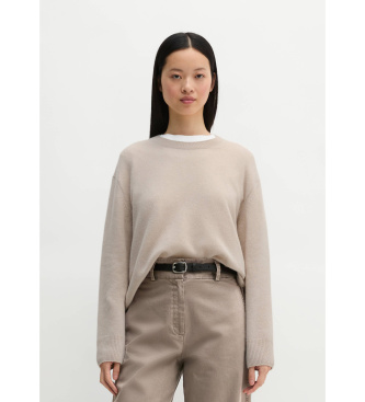 Marc O'Polo Jersey suelto de suave lana de cordero beige