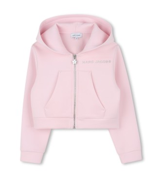 Marc Jacobs para niña. W60752 Cárdigan Con Capucha rosa (8años= 126cm), Casual, Algodón, moda infantil