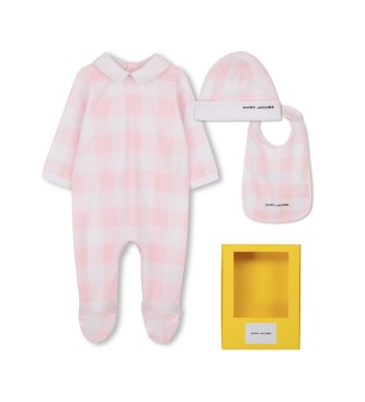 Marc Jacobs para niña. W60814 Conjunto Baby rosa (1mes= 54cm), Homewear, Algodón, Manga larga, moda infantil
