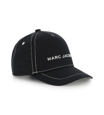 Marc Jacobs para niño. W60844 Gorra Sarga negro (58), Casual, Algodón, moda infantil