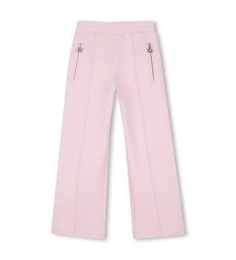 Marc Jacobs para niña. W60731 Pantalón Liso rosa (10años= 138cm), Casual, Algodón, moda infantil
