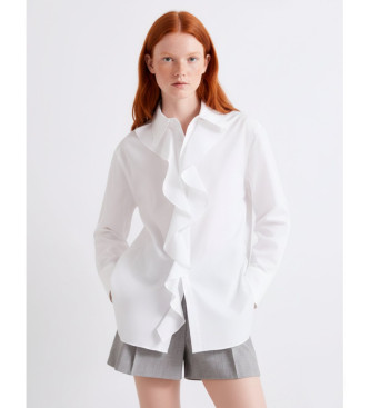 Marella para mujer. 2613111071200 Camisa Mllfalesia blanco (42), Casual, Fiesta, Algodón, Clásico, Manga larga