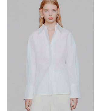 Marella para mujer. 2613111043200 Camisa Mltlegume blanco (42), Casual, Algodón, Manga larga