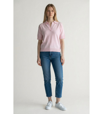 Marella para mujer. 2613361075200 Polo Mlmfeltro rosa (XS), Casual, Algodón, Manga corta