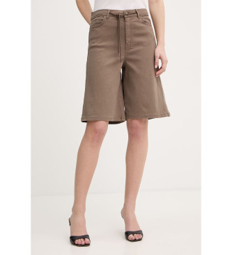 Marella para mujer. 2613141035200 Shorts Mlmquasar marrón (42), Casual, Algodón Orgánico, Sostenible