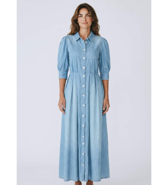 Marella para mujer. 2613221074200 Vestido Mlscerchia denim (40), Azul, Casual, Poliéster
